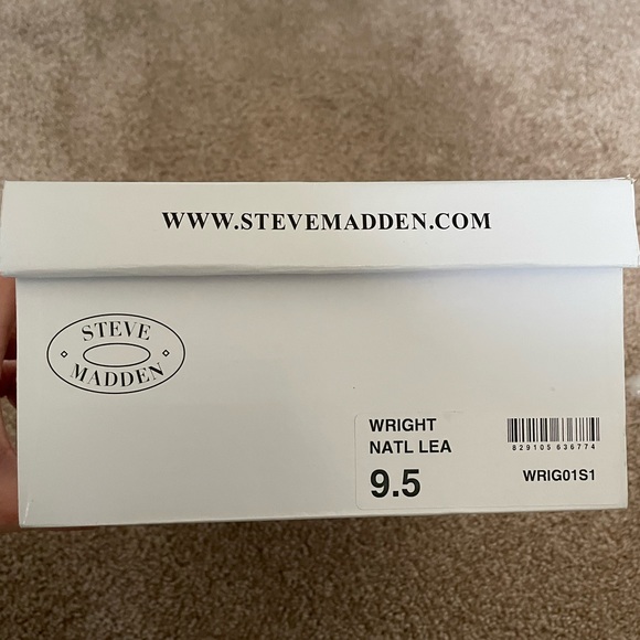 Steve Madden Wright Leather Perforated Slip-On Espadrille Platform Sneakers - Picture 5 of 5